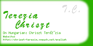 terezia chriszt business card